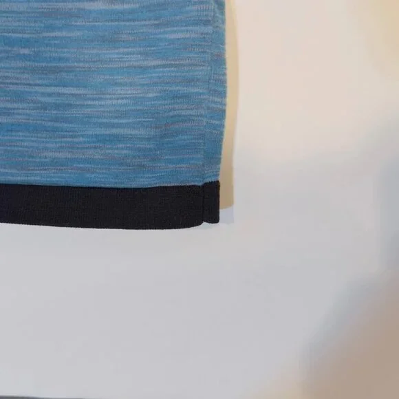 Nike Tech Knit Button Collar Shirt Men’s Medium Blue Blend - Picture 5 of 12